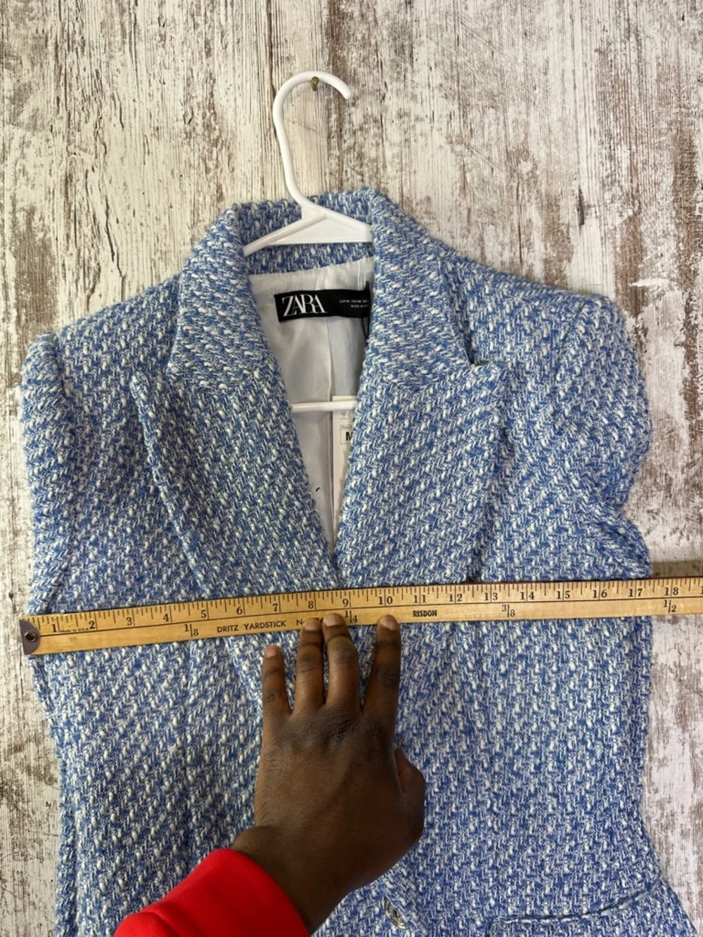 Zara Textured Double-Breasted Blazer NWT Women’s Sz M